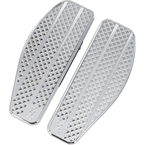 Thrashin Supply Co. chrome mini passenger floorboards for Harley-Davidson Touring Street Glide Road Glide Road King