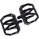 Thrashin Supply Co. Mini Aggressor Floorboards with stainless steel cone cleats on billet 6061 aluminum for Harley-Davidson Softail Dyna Touring and Sportster models