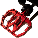 Thrashin Supply Co. Mini Aggressor Floorboards with stainless steel cone cleats on billet 6061 aluminum for Harley-Davidson Softail Dyna Touring and Sportster models