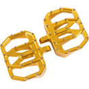 Thrashin Supply Co. Mini Aggressor Floorboards with stainless steel cone cleats on billet 6061 aluminum for Harley-Davidson Softail Dyna Touring and Sportster models
