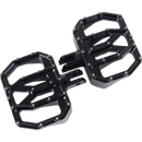 Thrashin Supply Co. Mini Aggressor Floorboards with stainless steel cone cleats on billet 6061 aluminum for Harley-Davidson Softail Dyna Touring and Sportster models