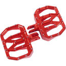 Thrashin Supply Co. Mini Aggressor Floorboards with stainless steel cone cleats on billet 6061 aluminum for Harley-Davidson Softail Dyna Touring and Sportster models
