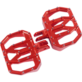 Thrashin Supply Co. Mini Aggressor Floorboards with stainless steel cone cleats on billet 6061 aluminum for Harley-Davidson Softail Dyna Touring and Sportster models