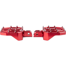 Thrashin Supply Co. Mini Aggressor Floorboards with stainless steel cone cleats on billet 6061 aluminum for Harley-Davidson Softail Dyna Touring and Sportster models