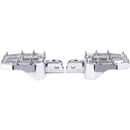 Thrashin Supply Co. Mini Aggressor Floorboards with stainless steel cone cleats on billet 6061 aluminum for Harley-Davidson Softail Dyna Touring and Sportster models