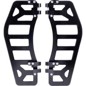 Thrashin Supply Co. Aggressor Max Grip billet aluminum floorboards with stainless steel cleats for Harley-Davidson Street Glide, Road Glide, and Softail