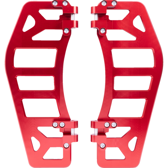 Thrashin Supply Co. Aggressor Max Grip billet aluminum floorboards with stainless steel cleats for Harley-Davidson Street Glide, Road Glide, and Softail