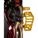 Thrashin Supply Co. Aggressor Max Grip billet aluminum floorboards with stainless steel cleats for Harley-Davidson Street Glide, Road Glide, and Softail