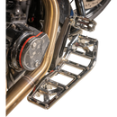 Thrashin Supply Co. Aggressor Max Grip billet aluminum floorboards with stainless steel cleats for Harley-Davidson Street Glide, Road Glide, and Softail