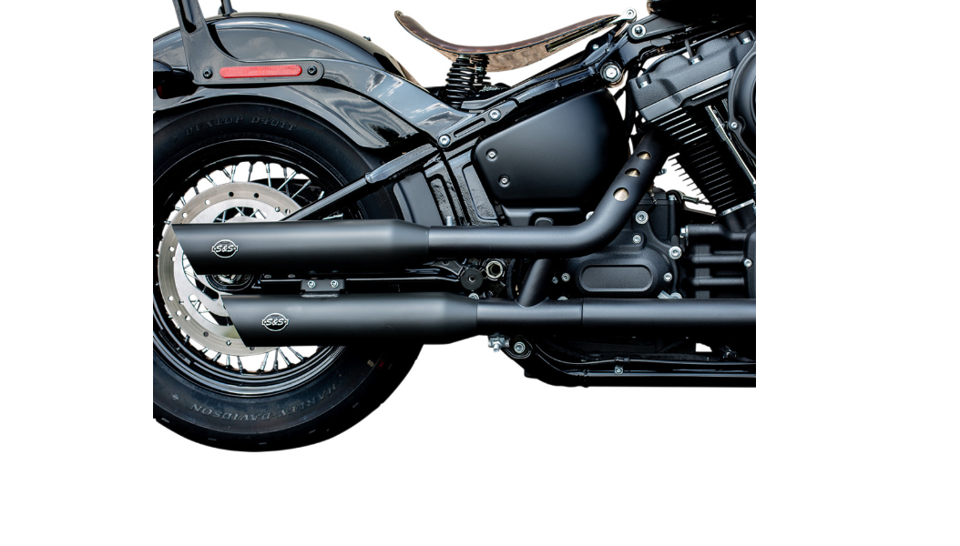S&S Cycle Slash Cut Race Slip-On Mufflers for M8 Softail