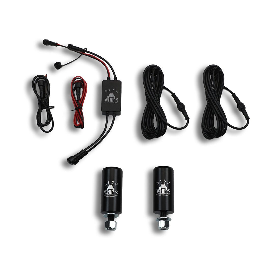5150 Platinum 2x 187 LED Whips (1 Pair) - 0
