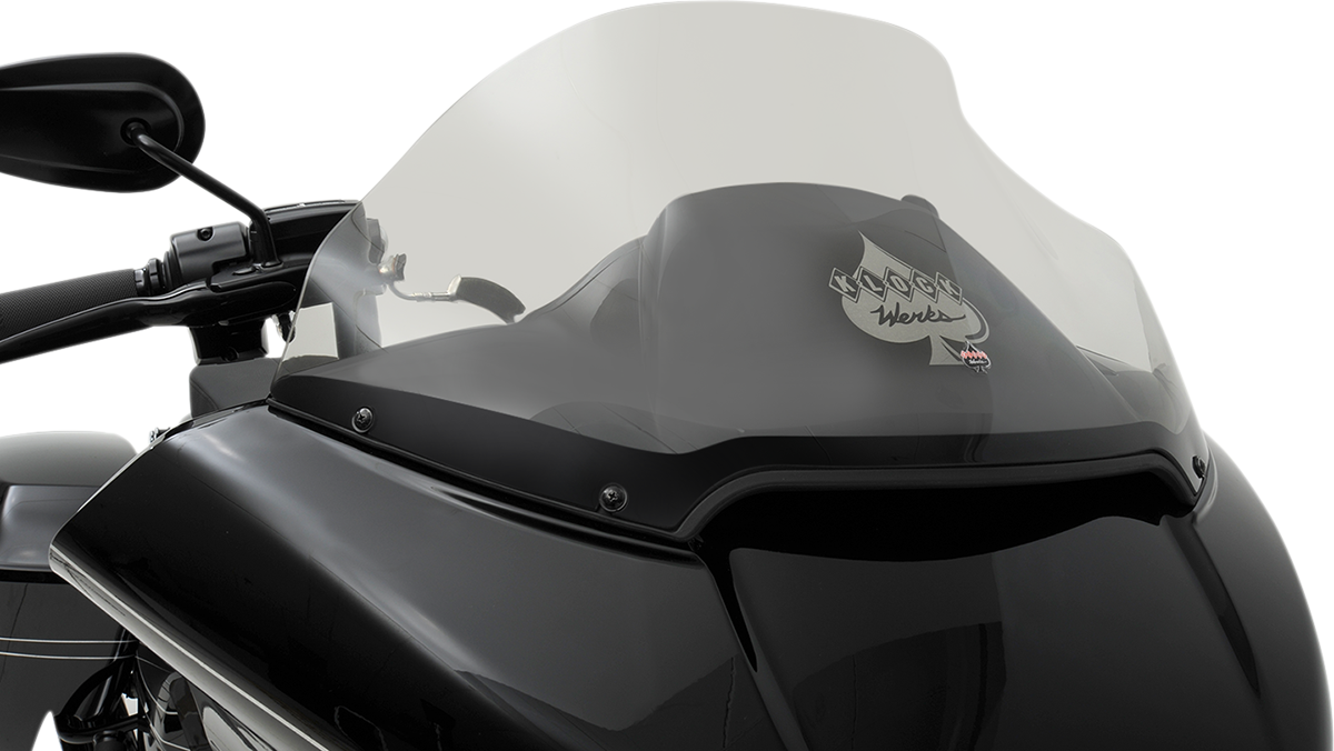 KLOCK WERKS Sport Flare* Windshield - 14" - Dark Smoke - FLTR KWW-01-0317