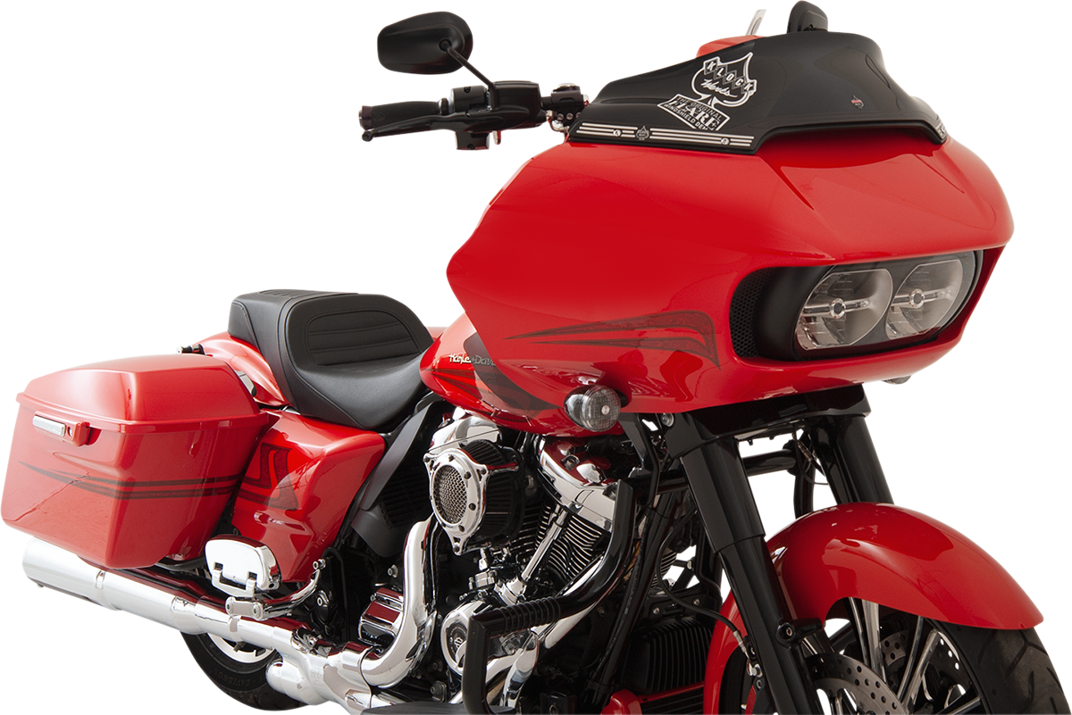 KLOCK WERKS Sport Flare* Windshield - 6" - Black - FLTR KWW-01-0403
