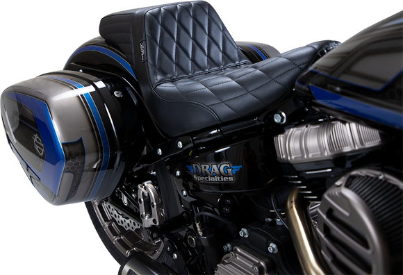 LE PERA Kickflip Seat - Diamond - Black - Softail '18-'23 LYR-590DM