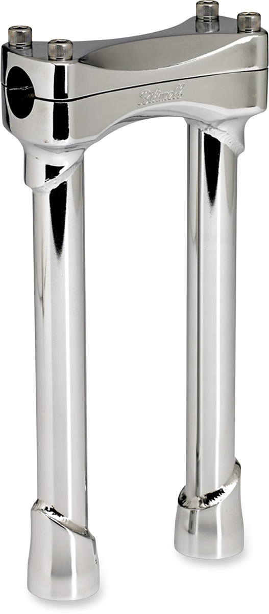 BILTWELL Murdock Handlebar Risers - 10" - Chrome 6403-105-10