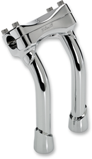 BILTWELL Murdock Handlebar Risers - Pullback - 8" - Chrome 6404-105-08