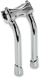 BILTWELL Murdock Handlebar Risers - Pullback - 10" - Chrome 6404-105-10