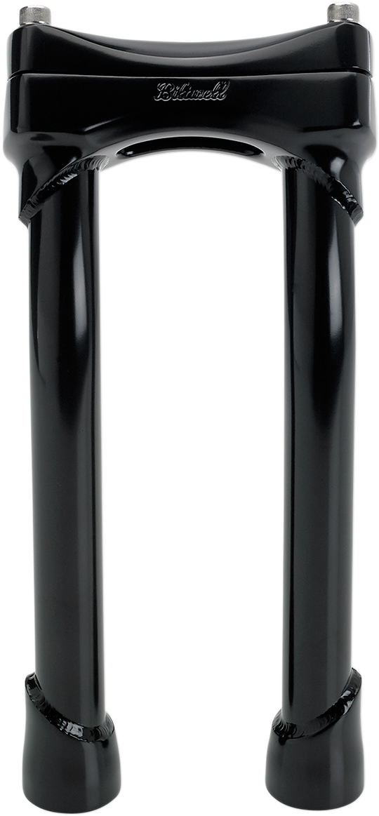 BILTWELL Murdock Handlebar Risers - Pullback - 10" - Black 6404-201-10