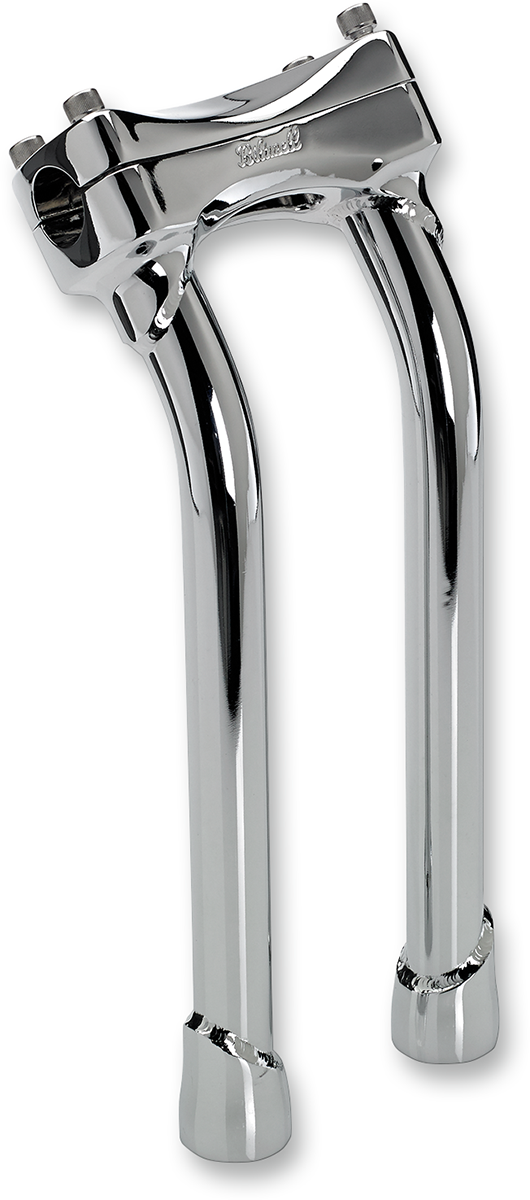 BILTWELL Murdock Handlebar Risers - Pullback - 12" - Chrome 6404-105-12