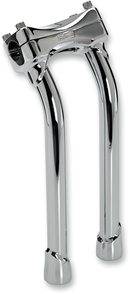 BILTWELL Murdock Handlebar Risers - Pullback - 12" - Chrome 6404-105-12