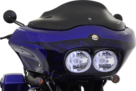 KLOCK WERKS Flare* Windshield - 8" - Black - '98-'13 FLTR KWW-01-0190