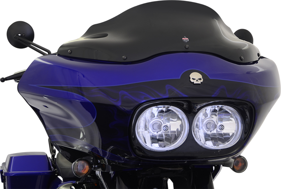 KLOCK WERKS Flare* Windshield - 8" - Black - '98-'13 FLTR KWW-01-0190