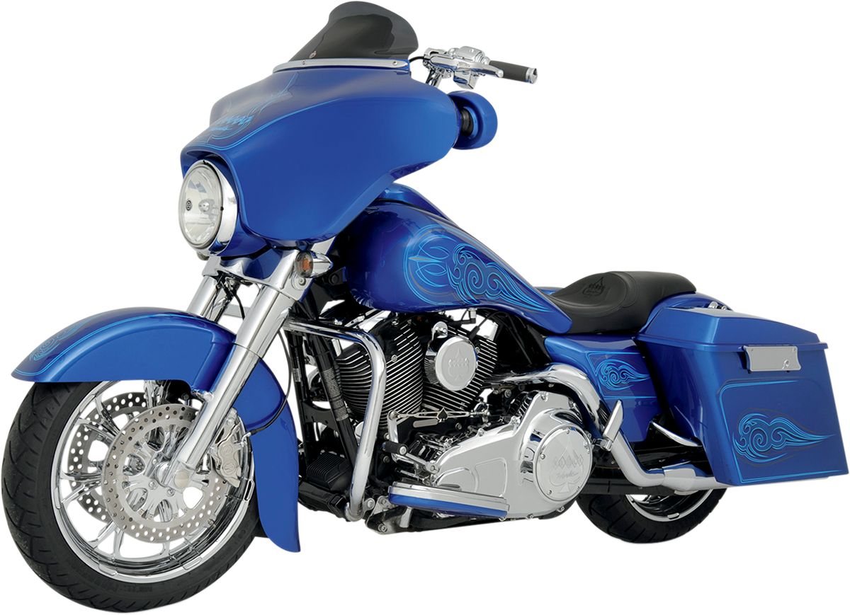 KLOCK WERKS Flare* Windshield - 6-1/2" - Smoke - '96-'13 FLHT KWW-01-0199