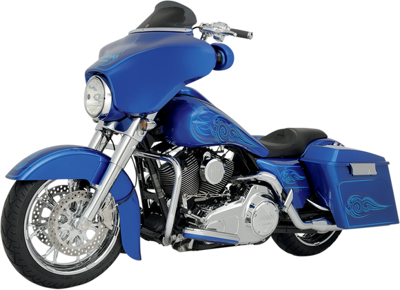 KLOCK WERKS Flare* Windshield - 6-1/2" - Smoke - '96-'13 FLHT KWW-01-0199