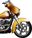 KLOCK WERKS Flare* Windshield - 6-1/2" - Smoke - '96-'13 FLHT KWW-01-0199