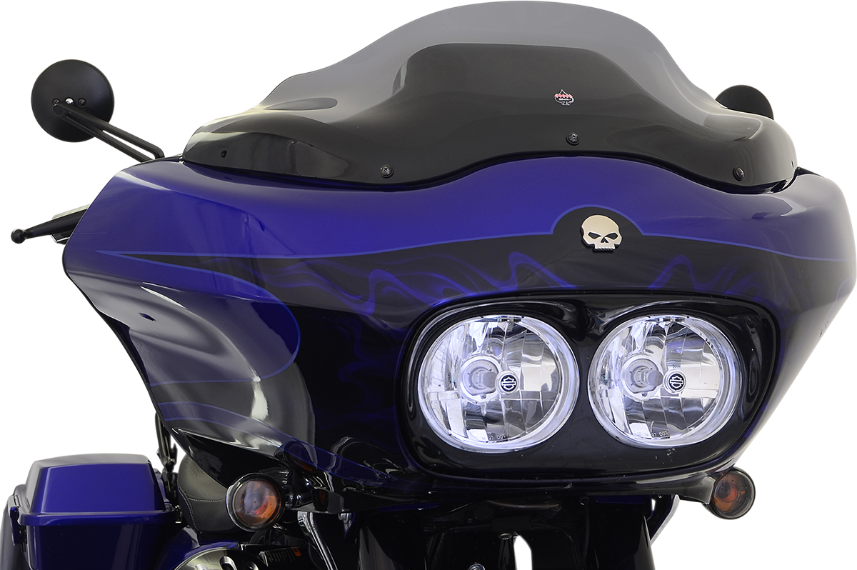 KLOCK WERKS Flare* Windshield - 8" - Smoke - '98-'13 FLTR KWW-01-0189