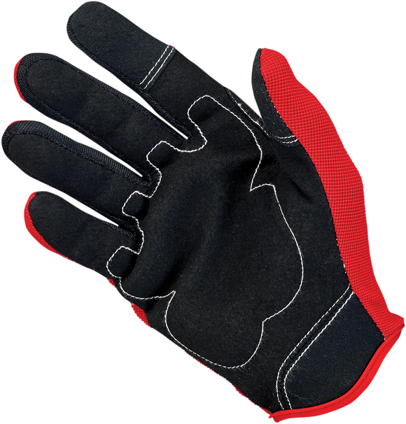 BILTWELL Moto Gloves - Red/Black/White - XL 1501-0804-005