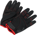 BILTWELL Moto Gloves - Black/Red - Small 1501-0108-002