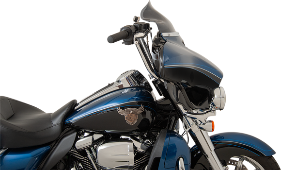 KLOCK WERKS Flare* Windshield - 8-1/2" - Dark - Smoke - '14-'22 FLHT KWW-01-0210-2014