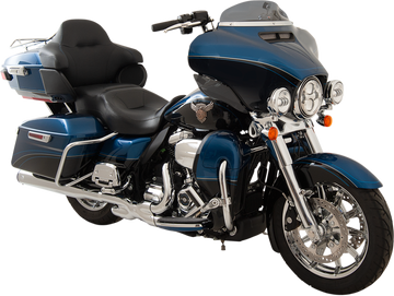 KLOCK WERKS Flare* Windshield - 4" - Dark Smoke - '14-'23 FLH KWW-01-0405