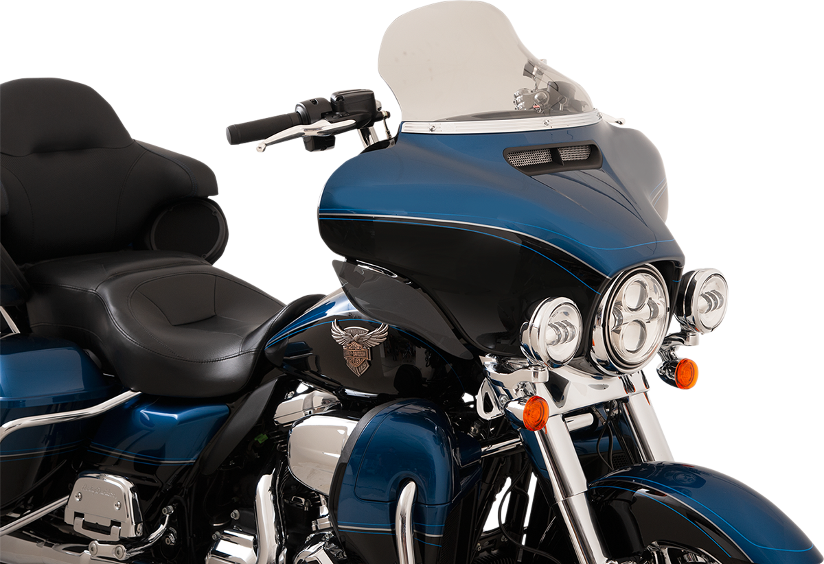 KLOCK WERKS Flare* Windshield - 10-1/2" - Tinted - '14-'23 FLH KWW-01-0468