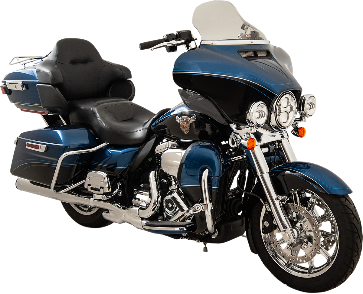 KLOCK WERKS Flare* Windshield - 10-1/2" - Tinted - '14-'23 FLH KWW-01-0468