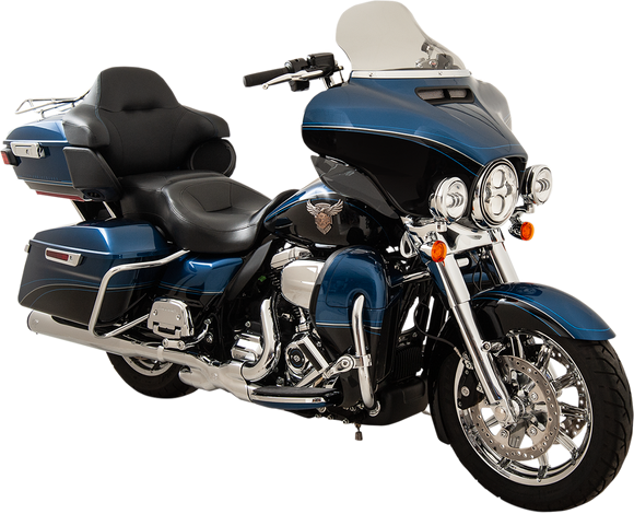 KLOCK WERKS Flare* Windshield - 10-1/2" - Tinted - '14-'23 FLH KWW-01-0468