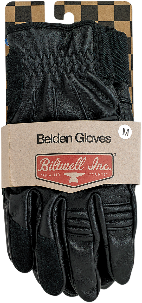 BILTWELL Belden Gloves - Black | SPEED-KINGS CYCLE BILTWELL Belden Gloves - Black | SPEED-KINGS CYCLE
