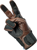BILTWELL Belden Gloves - Chocolate/Black - 2XL 1505-0201-306