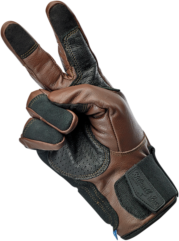 BILTWELL Belden Gloves - Chocolate/Black - 2XL 1505-0201-306