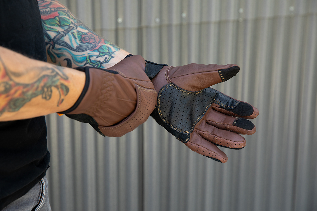 BILTWELL Borrego Gloves - Chocolate/Black - XS 1506-0201-301