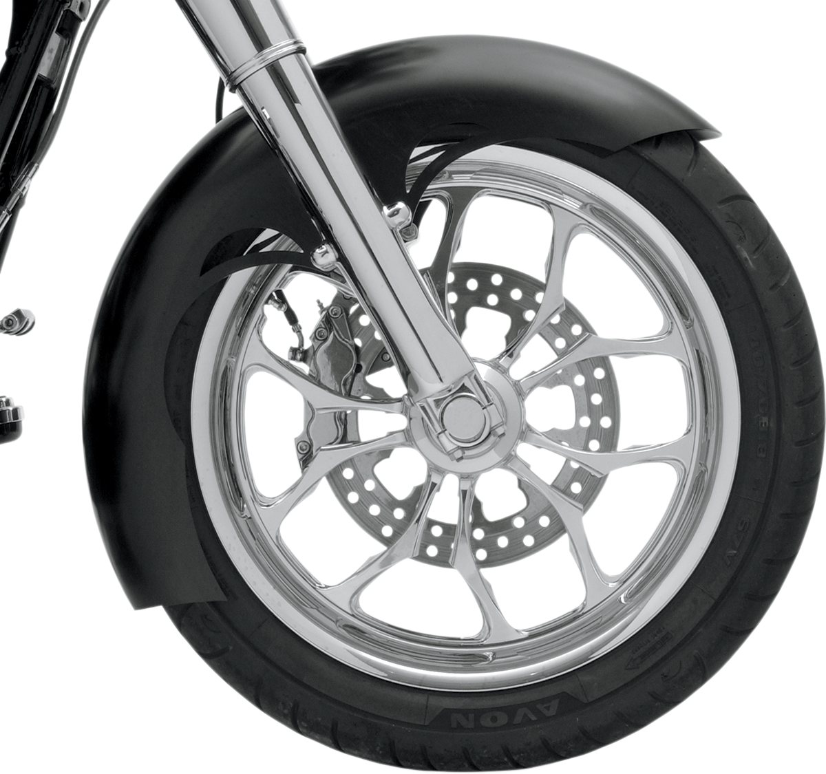 KLOCK WERKS Tude Fender Kit - Front - Black - 21" KWF-01-0107-2014