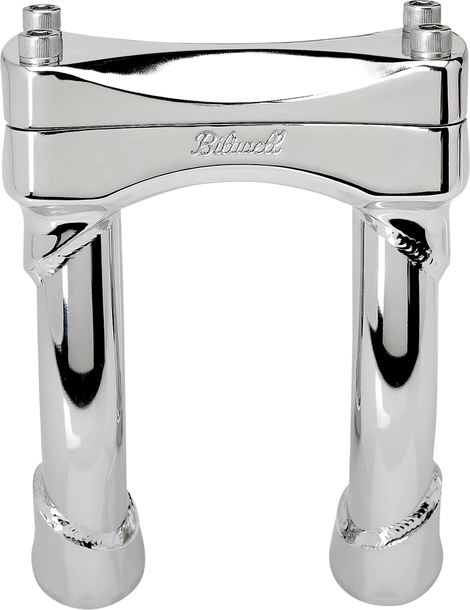 BILTWELL Murdock O/S Risers - Pullback - 6" - Chrome 6414-105-06