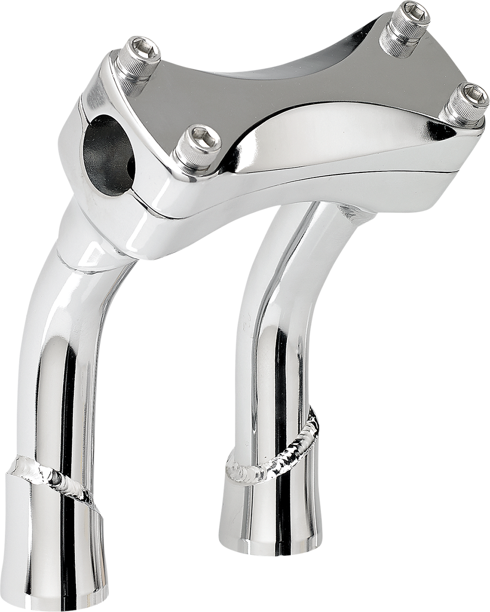 BILTWELL Murdock O/S Risers - Pullback - 6" - Chrome 6414-105-06