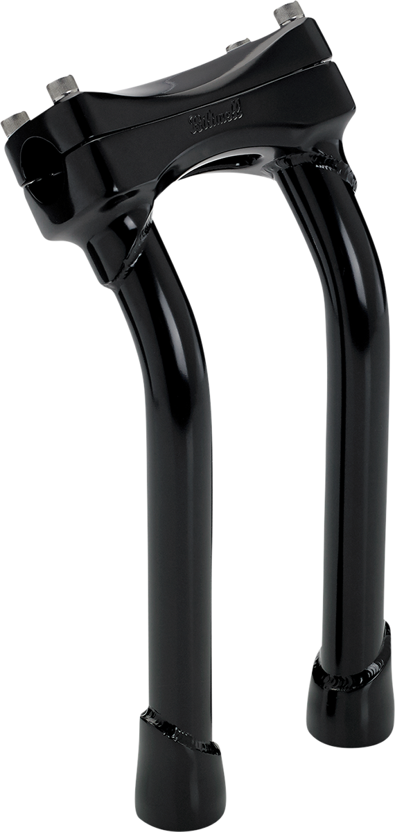 BILTWELL Murdock O/S Risers - Pullback - 10" - Black 6414-201-10