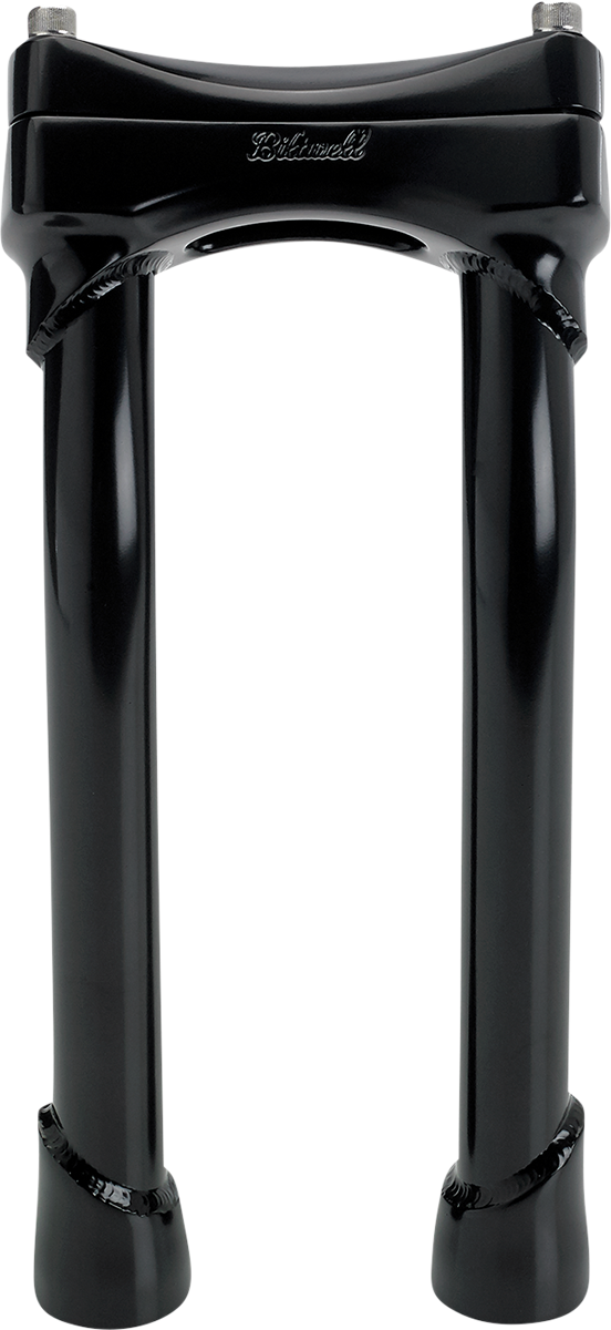 BILTWELL Murdock O/S Risers - Pullback - 10" - Black 6414-201-10