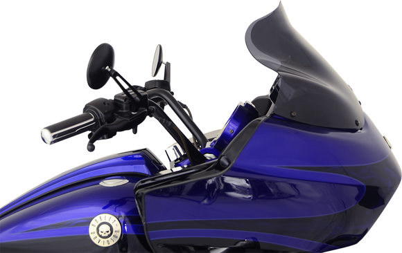 KLOCK WERKS Flare* Windshield - 12" - Dark Smoke - '96-'13 FLTR KWW-01-0232