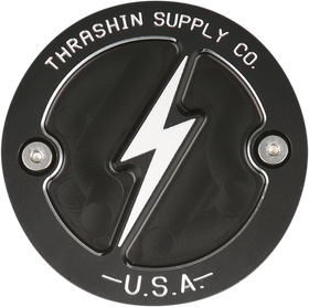 THRASHIN SUPPLY CO. Points Cover - Dished - Black - 2 Hole - M8 TSC-3027-4