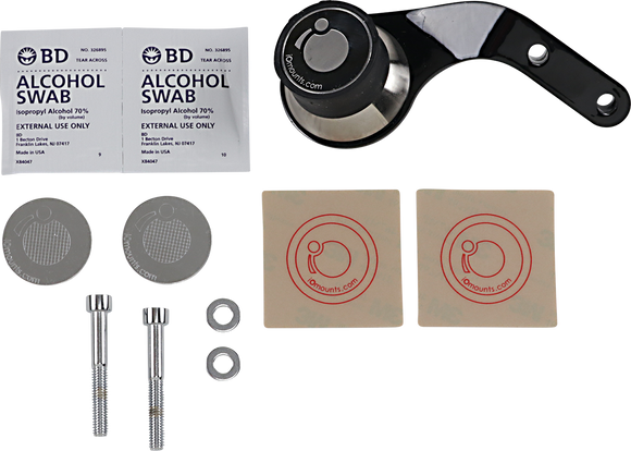 KLOCK WERKS iOmounts* Device Mount - Handlebar Mount - Right - GL1500 - Black KWD-06-0386