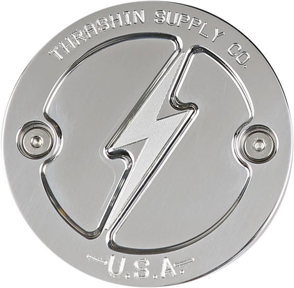 THRASHIN SUPPLY CO. Points Cover - Dished - Polished - 2 Hole - M8 TSC-3027-2